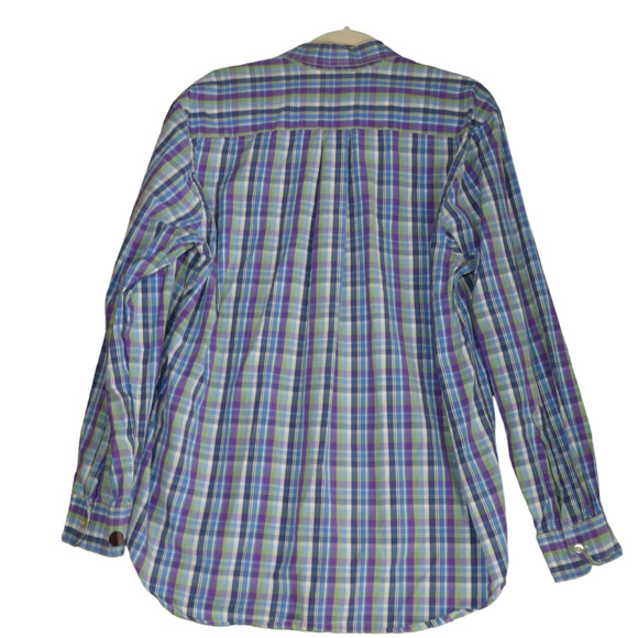 Vineyard Vines by Shep Ian Button Down Shirt Mens L Purple Slim Fit 100% Cotton - Picture 8 of 14